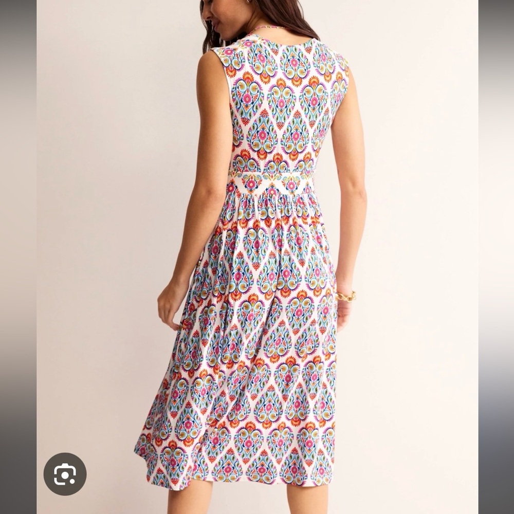 NWOT Boden Multicolor Paisley Midi Dress - Picture 7 of 7